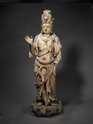 图片[1]-Woodcarving, painted and gilded Avalokitesvara-China Archive